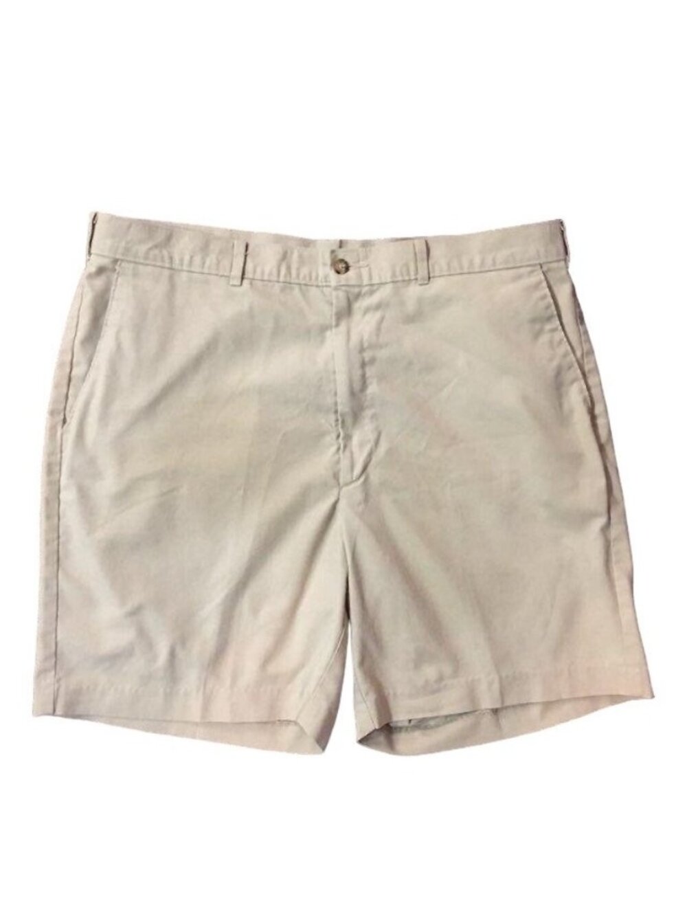 Vintage Haggar Khaki Shorts Mens 38 Flat Front Used